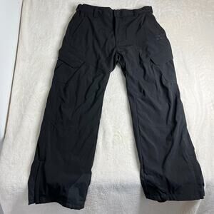 Gerry Fleece Lined Cargo Snow Pants Mens XL Black Winter Snowboard Ski NWT